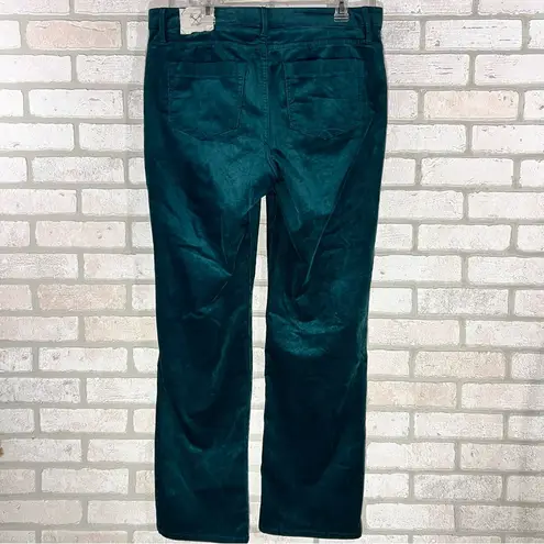 Christopher Blue Madison High Rise Straight Leg Corduroy Jeans in Green Size 16