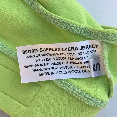 Elisabetta Rogiani couture fitness women’s Racer Doll lime sports bra size small