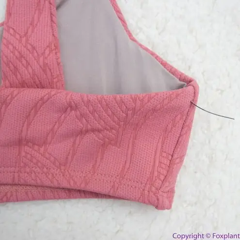 NEW Seea x Free People Georgia bikini top flamingo pink, S Red