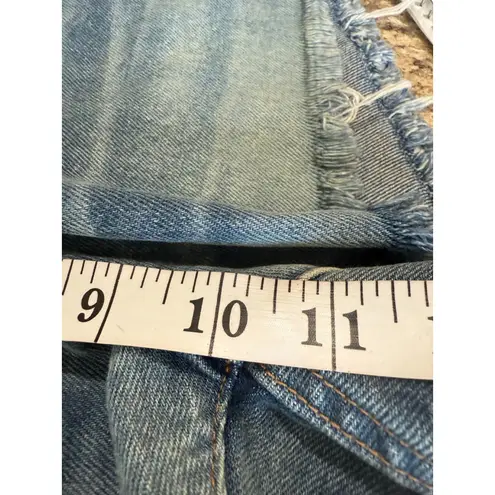 J.Crew Blue Relaxed Frayed Hem Jean Shorts Women's Size 25