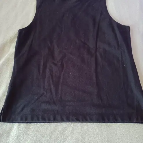 Drapers And Damons Size Petite Large Black Sleeveless Tank Top