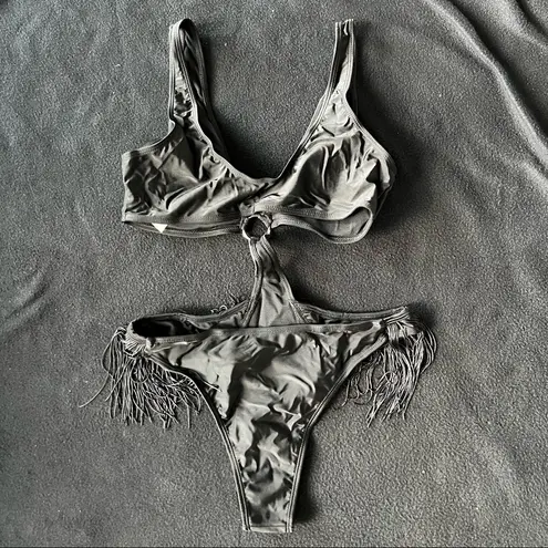Boutique Fringe cut out monokini one piece