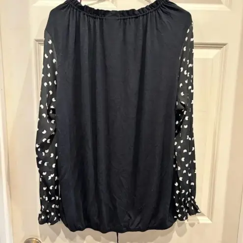 Anthropologie  Dolan Left Coast‎ Collection Half Moon Boho Black Women's L Top - Image 5