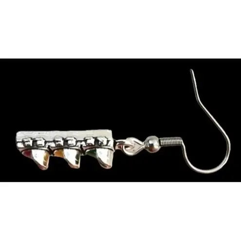 Traffic Light Earrings Signal New Dangle Hooks Stop Wait Go Crossing Gua… Silver