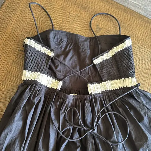 Ulla Johnson Hollis embroidered appliquéd pintucked cotton-poplin mididress,$690