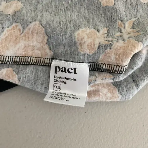 Pact 2 piece set Luxe Jersey Elevated Tank Top/Skirt Black Tan Floral XXXL