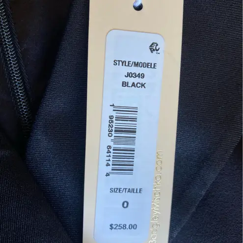 Badgley Mischka JouJou by Black Tuxedo Blazer Romper Size 10 Rhinestone Trim - Image 8