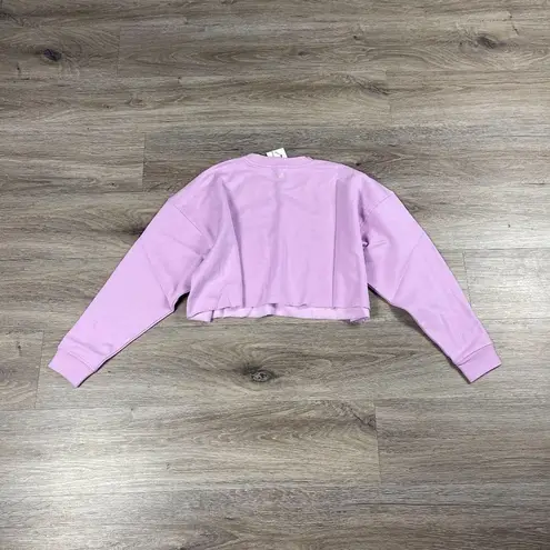 We Wore What NEW Women's Cropped Sweatshirt Size XS Lilac