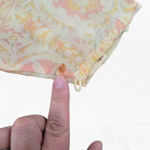 1990s Vintage Tere Tereba 100% Silk Blouse Pants Set Lounge Evening Size Medium Tan