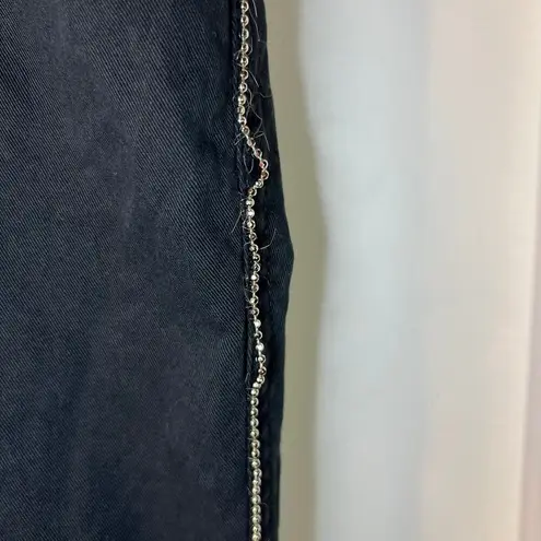 Moschino Women’s Donna Rhinestone Flare Pants Size 27