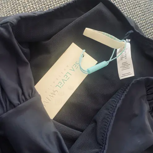 Sea Level High Waist Gathered Side Swim Bottoms