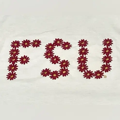 Russell Athletic Vintage White Florida State Seminoles FSU Garnet Flower S/S T-Shirt - XXL - NWT