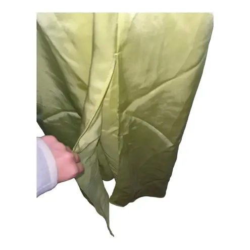 ZARA  Satin lime green dress Xs