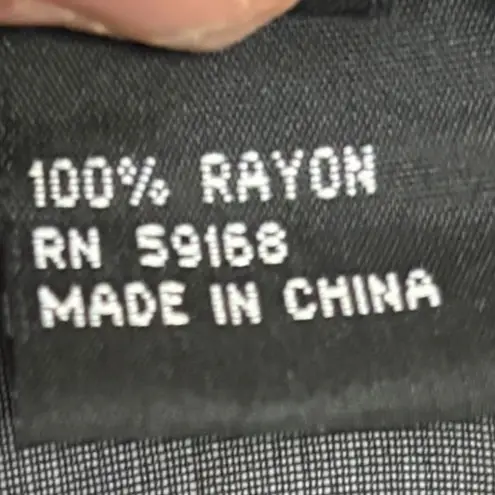 Karen Kane Black Embroidered Floral Sheer Kimono Jacket Blazer Size 8 Whimsigoth