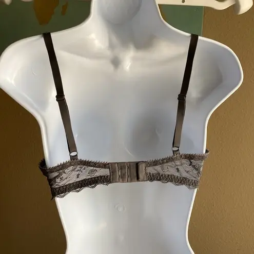 Gap Body favorite uplift 32 D gray lace bra slight push up
