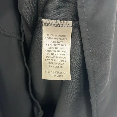 Needle & Thread Anthropologie Large Black, Bronze Sleeveless Swing Dress