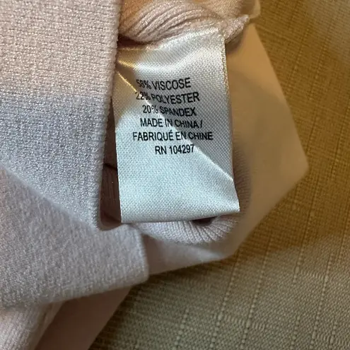 Milly Dress Blush Pink Knit Sweater Bell Sleeve V Neck Small