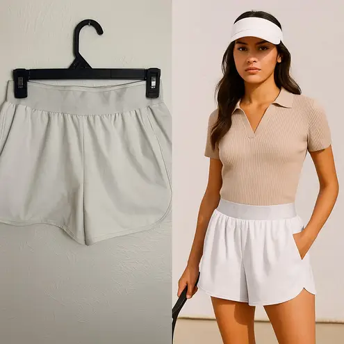 YYV White shorts | Size S | Athletic Tennis Running w/ Built
