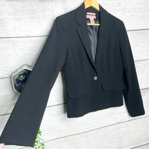 Bandolino Black Stretch Blazer Jacket Size 4 Small Professional Business Office