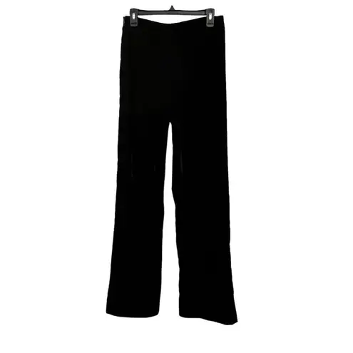 ZARA  Black Velvet Flare Trouser Pants size Small NWT