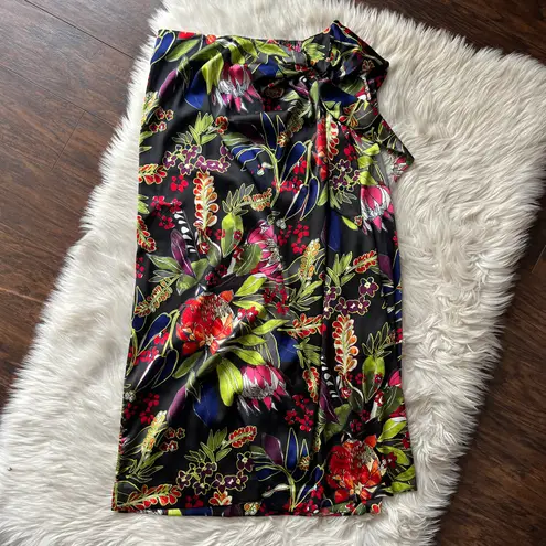 Chico's Chico’s Botanical-Print Sarong Maxi Skirt