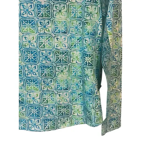 Ibkul Quarter Zip Shirt Womens Size XS Aqua Golf Activewear Long Sleeve UV NWT