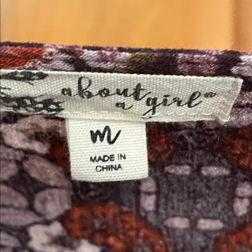 About A Girl πππBOGOHO πππFloral Wrap Top - Purple and Red-Medium - Image 6