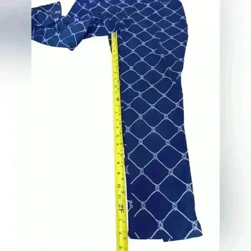 San Soleil Knotical Navy Ladies Small Capri ankle Pants Golf XL Blue