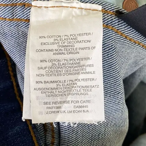 Madewell  Dark Wash Distressed Denim Button Fly 10” High-Rise Skinny Jeans Sz 26