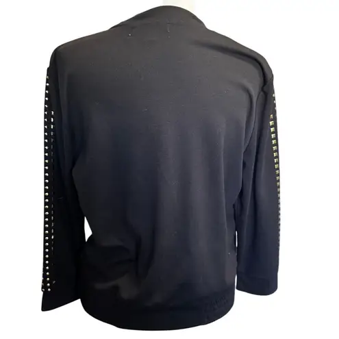 Nicki Minaj Studded Black Zip-Up Jacket Size L Streetwear Bomber