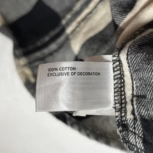 Duluth Trading Co. Free Swingin' Flannel Tunic Size Medium Black