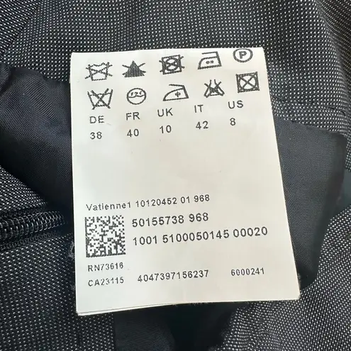 Hugo Boss charcoal gray pencil midi wool/silk skirt size 8