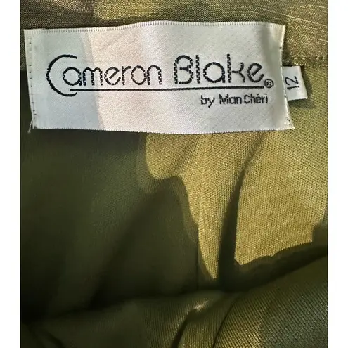 Mon Cheri Mother of Bride 3 Piece Dress 12 Cameron Blake Gown   Top Skirt Wrap