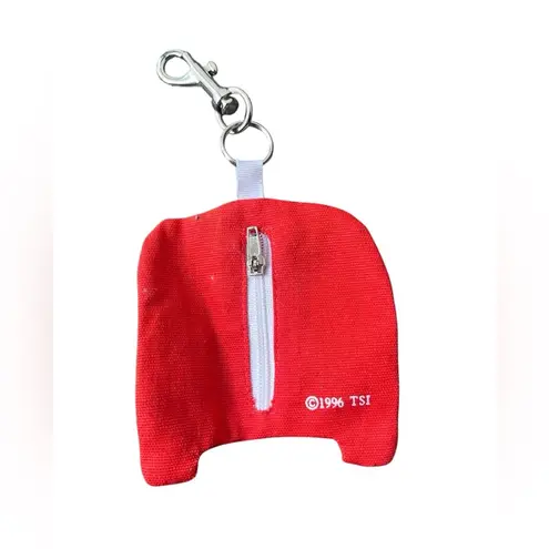 VTG 1996 Skittles Starburst Keychain Coin Purse Red