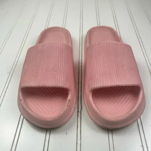 Pink Slide Sandals Womenโs Size 8