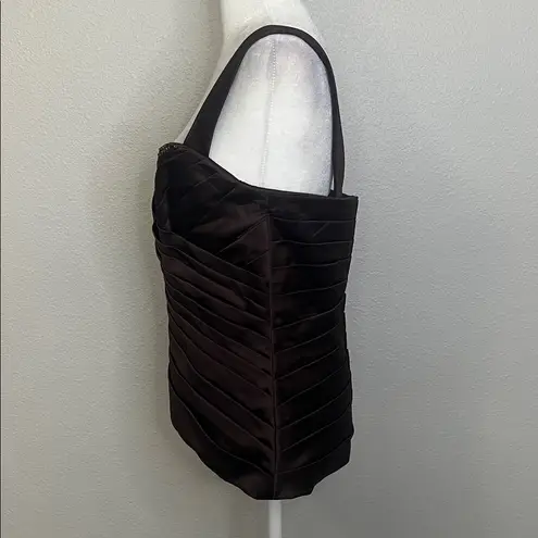 Alfred Angelo Satin Beaded Top Brown Size 10 NWT