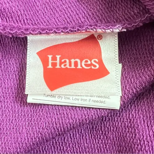 Hanes  Size Medium (8-10) Lightweight Purple Cropped Capri Joggers Stretc…