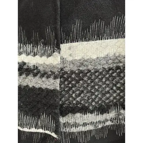 MARLA WYNNE WOOL BLEND EMBROIDERY TOPPER LONG SLEEVE COAT SIZE M Size M