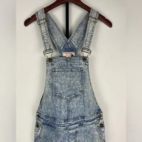 Guess  Jeans Blue Acid Wash Skinny Denim Overalls Pants