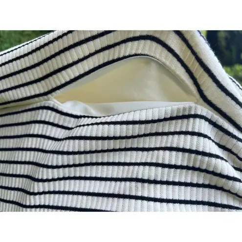 dRA Los Angeles Beau Striped Maxi Dress Size Small NWT Has Pockets! $140 Retail White