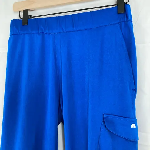 Moxie Scrubs Womens XS Royal Blue Mid Rise Cargo Jogger Scrub Pants Medical