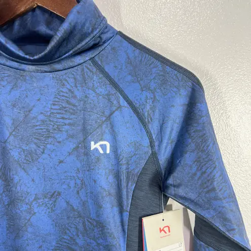 Kari Traa Fierce Long Sleeve Top Womens XS Baselayer Royal Blue Color Block