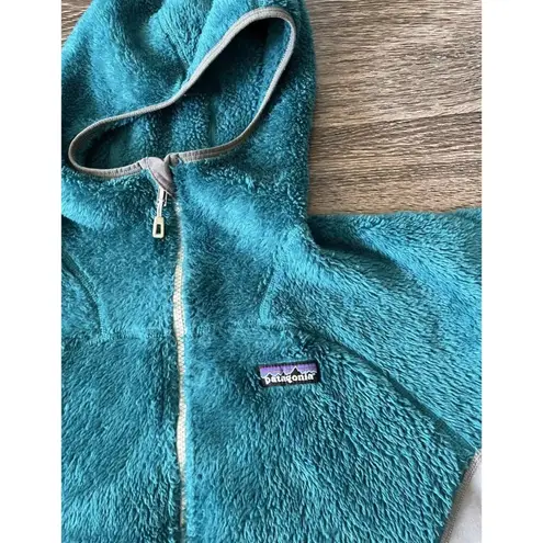Patagonia  Hi Loft R3 Regulator Polartec Hoody Sweater Jacket Womens XS Teal
