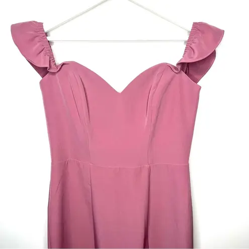 WAYF The Gabrielle Strapless Trumpet Gown Mauve Size Medium