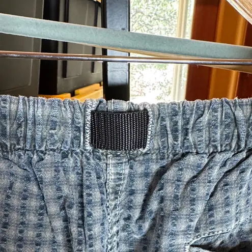 Gramicci O.G. DOBBY JAM PANT Women's Blue Checkered Pajama Pants Size Large