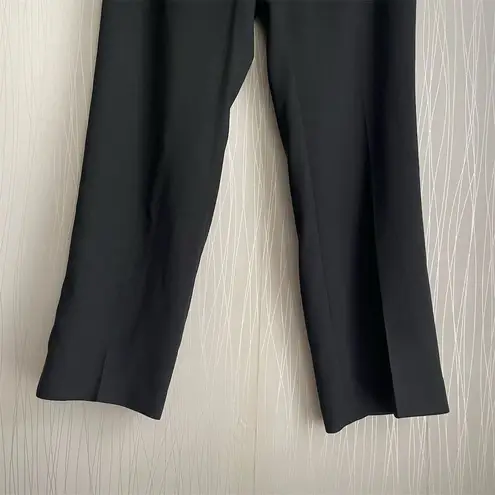 Akris Women's Wool Black Dress Pants Size 10 Straight Leg
