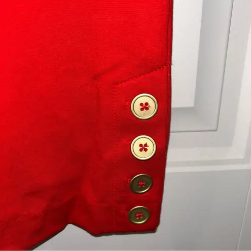 Jules & Leopold Red Pants with Button Accents Women’s Large