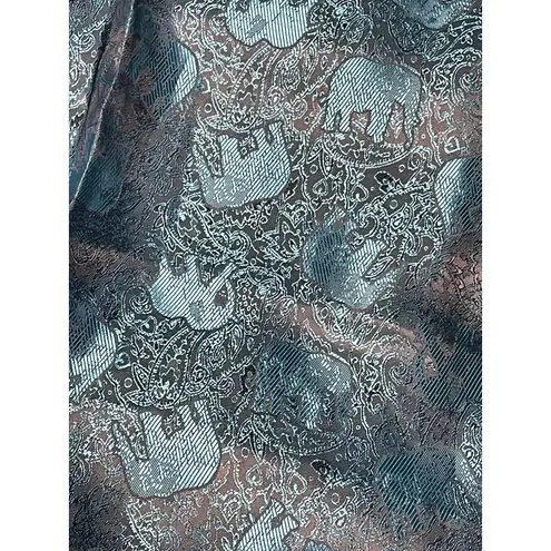 Thai Silk Elephant Soft Shawl Scarf Wrap Blue