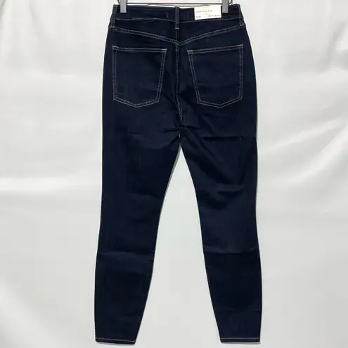 New Warp + Weft High Rise Skinny Jeans Indigo Rinse Stretch Denim Size 8 / 29 Blue