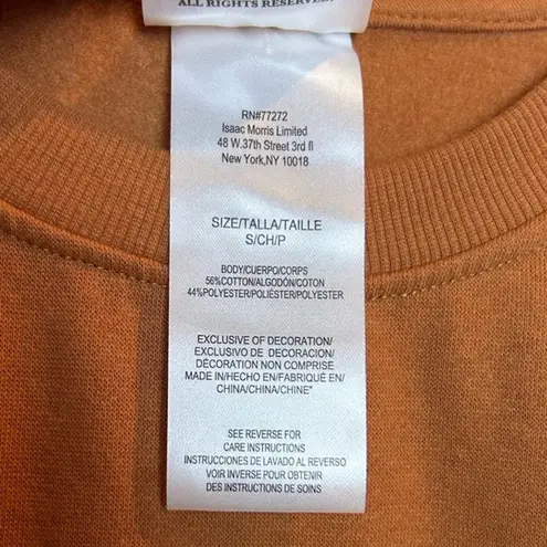 Yellowstone Crewneck Sweatshirt Size Small Orange Athletic Western